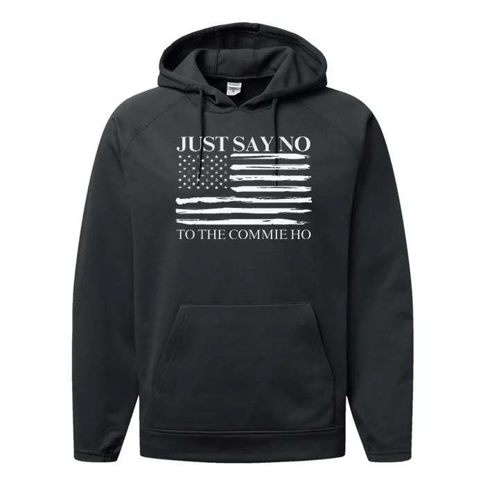 Just Say No Gift Performance Fleece Hoodie