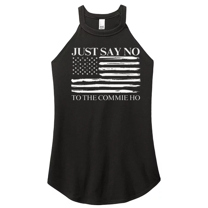 Just Say No Gift Women’s Perfect Tri Rocker Tank