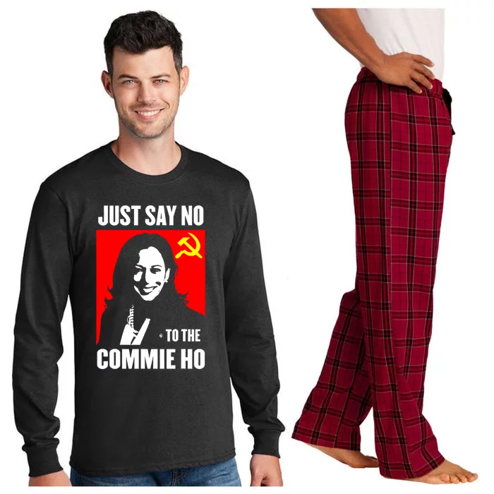 Just Say No To The Commie Ho Kamala Harris Long Sleeve Pajama Set