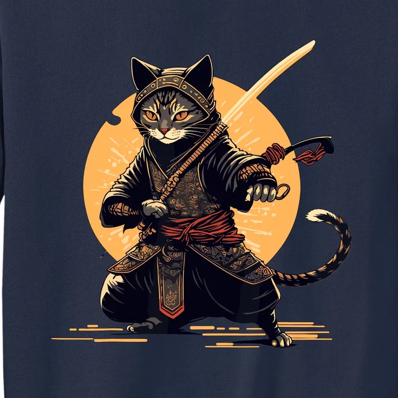 Japanese Samurai Ninja Cat Anime Kawaii Catzilla Cat Sweatshirt