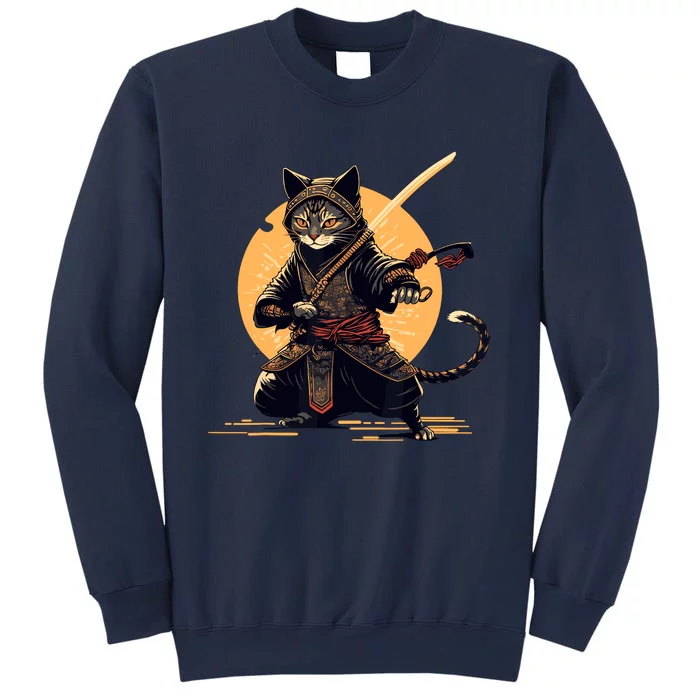 Japanese Samurai Ninja Cat Anime Kawaii Catzilla Cat Sweatshirt