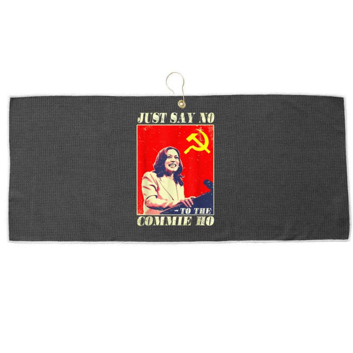 Just Say No To The Commie Ho Large Microfiber Waffle Golf Towel