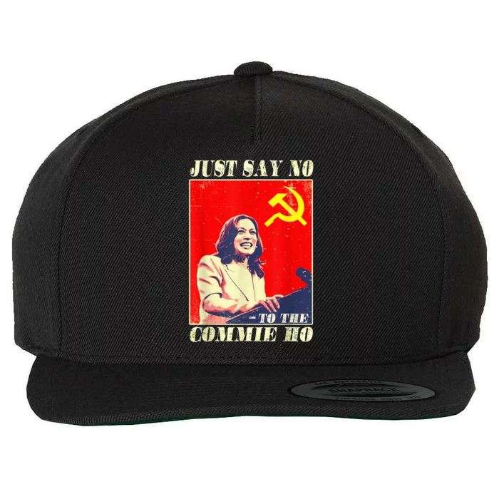 Just Say No To The Commie Ho Wool Snapback Cap