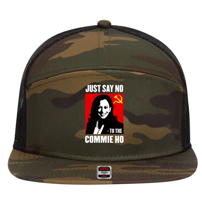 Just Say No To The Commie Ho 7 Panel Mesh Trucker Snapback Hat