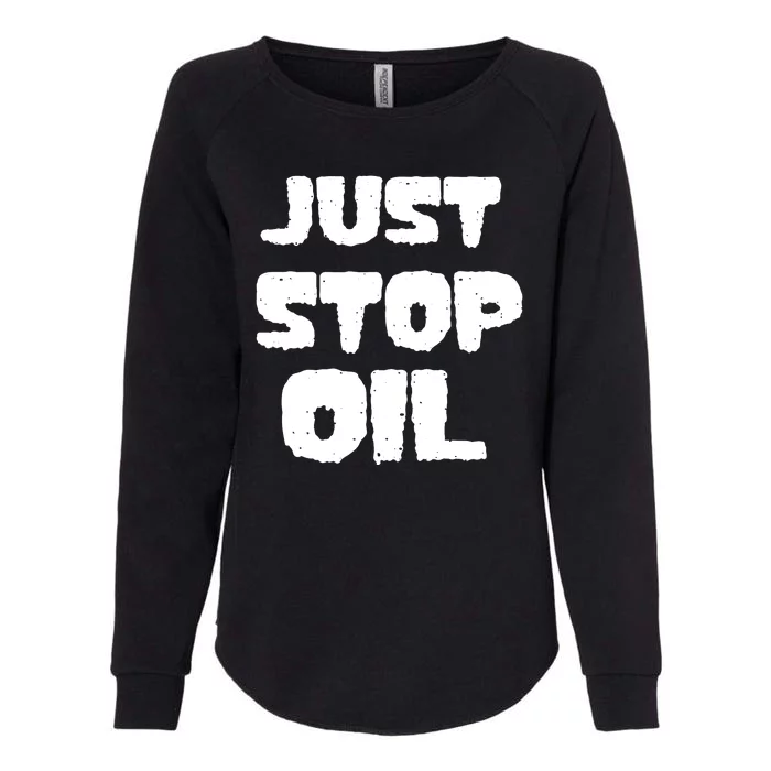 Just Stop Oil Womens California Wash Sweatshirt