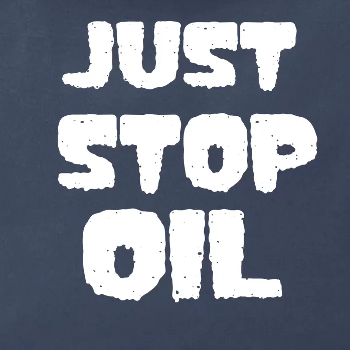 Just Stop Oil Zip Tote Bag