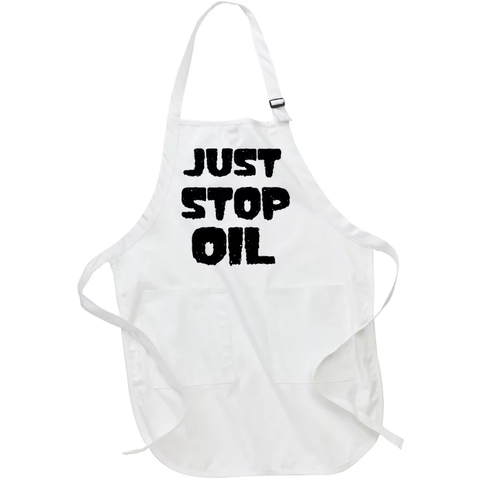 Just Stop Oil Full-Length Apron With Pocket