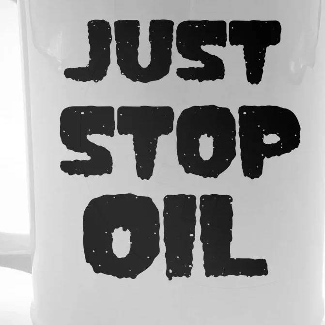 Just Stop Oil Front & Back Beer Stein