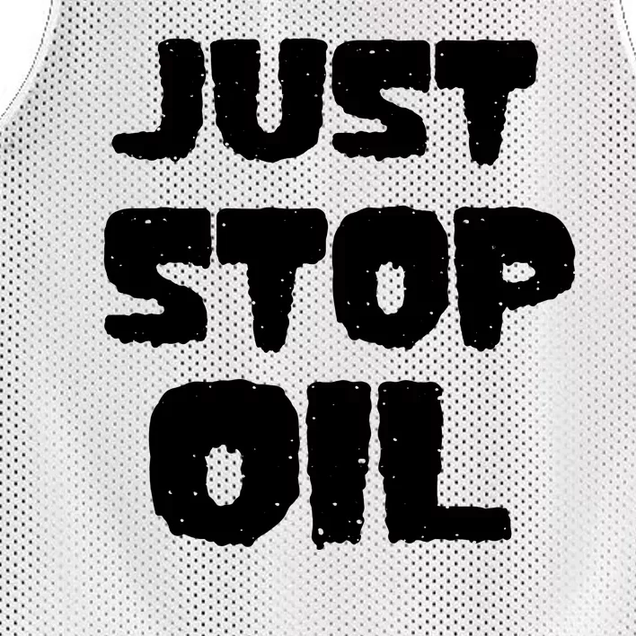 Just Stop Oil Mesh Reversible Basketball Jersey Tank