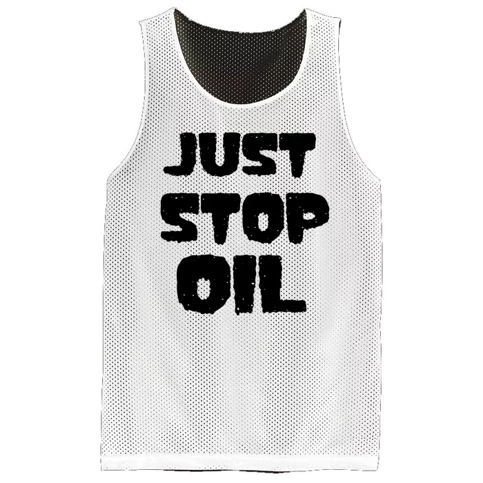 Just Stop Oil Mesh Reversible Basketball Jersey Tank