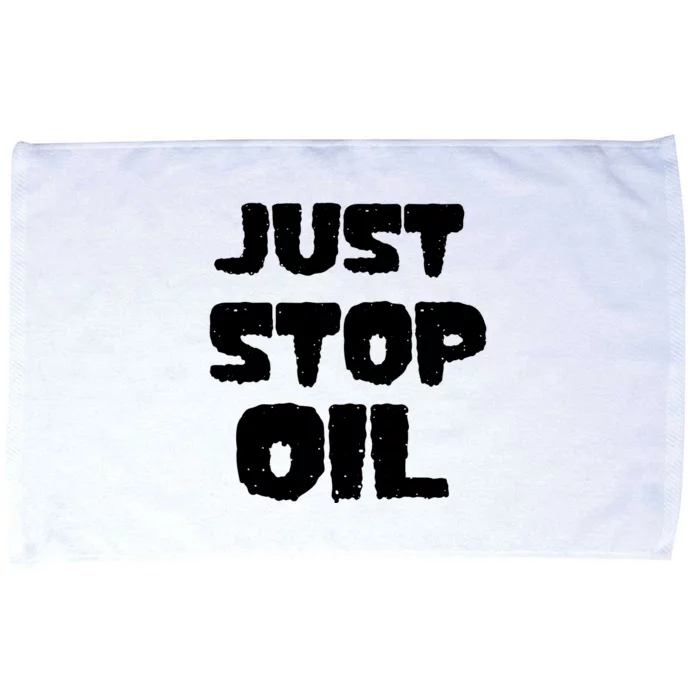 Just Stop Oil Microfiber Hand Towel