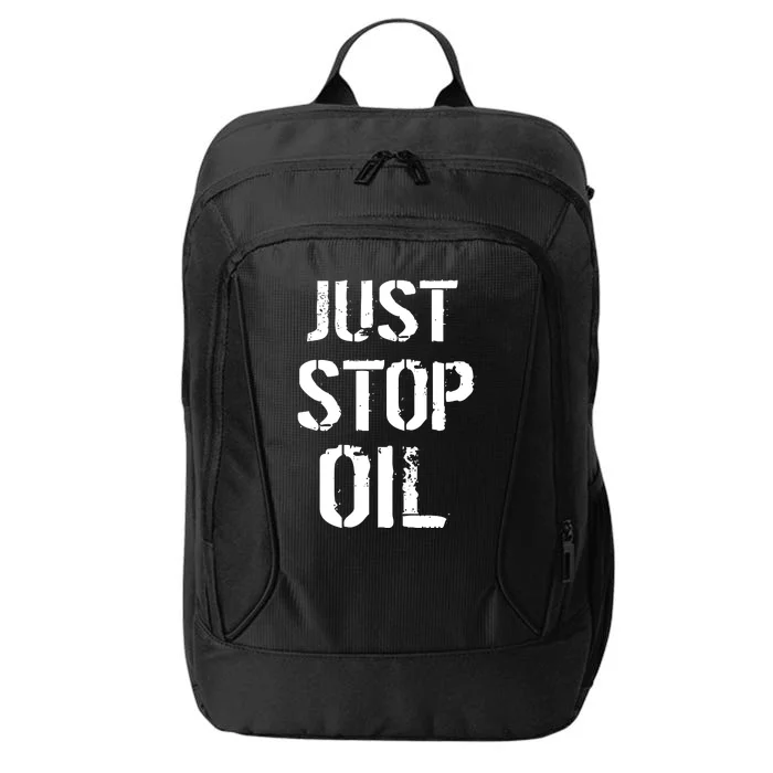 Just Stop Oil Climate Crisis City Backpack