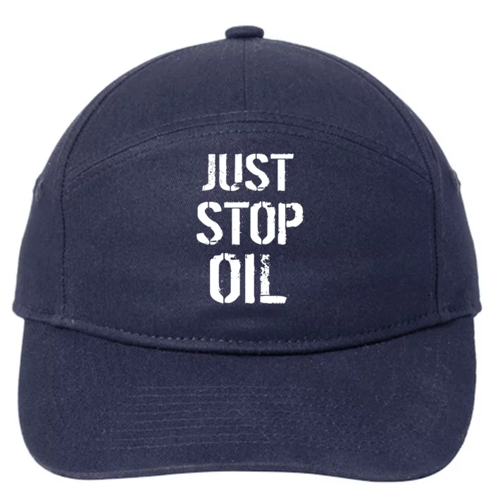 Just Stop Oil Climate Crisis 7-Panel Snapback Hat