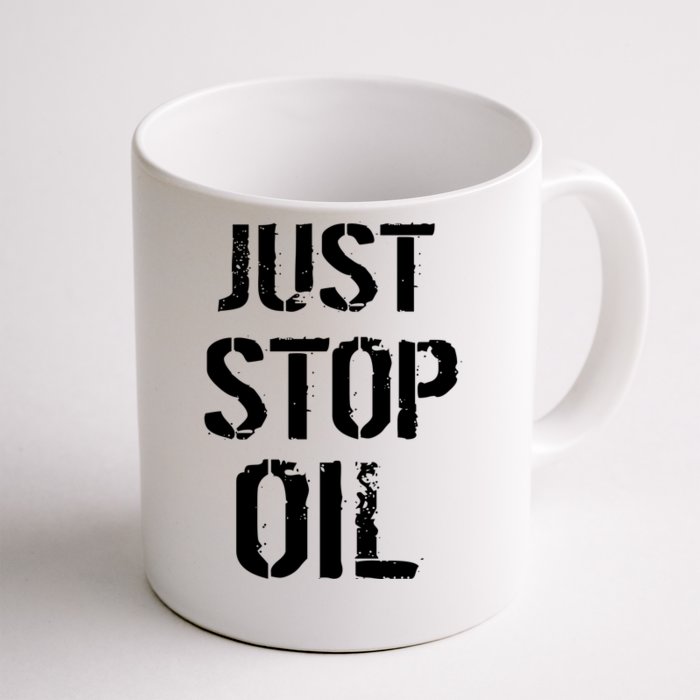 Just Stop Oil Climate Crisis Front & Back Coffee Mug