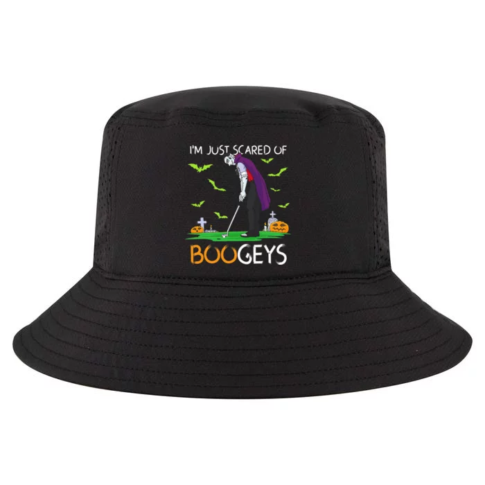 Just Scared Of Bogeys Vampire Golf Halloween Cool Comfort Performance Bucket Hat