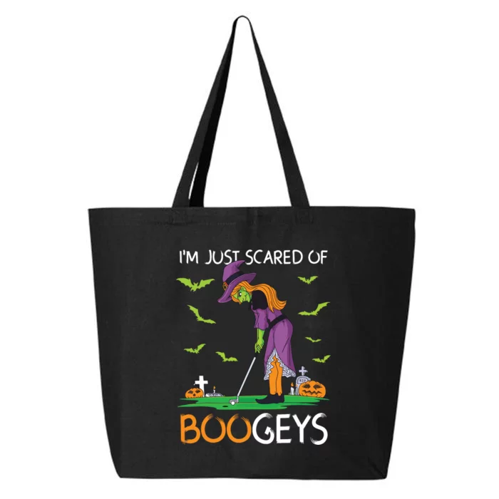 Just Scared Of Bogeys Witch Golf Halloween 25L Jumbo Tote