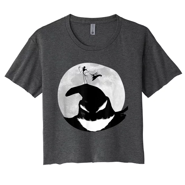 Jack Skellington Oogie Boogie Moon Women's Crop Top Tee