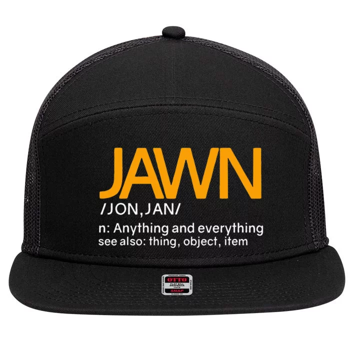 Jawn Slang Philadelphia 7 Panel Mesh Trucker Snapback Hat