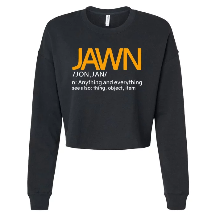 Jawn Slang Philadelphia Cropped Pullover Crew