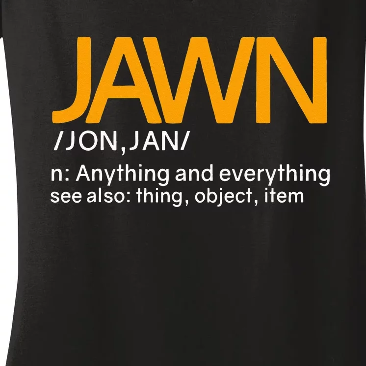 Jawn Slang Philadelphia Women's V-Neck T-Shirt