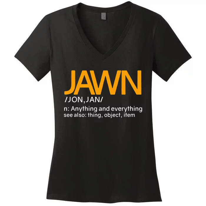 Jawn Slang Philadelphia Women's V-Neck T-Shirt