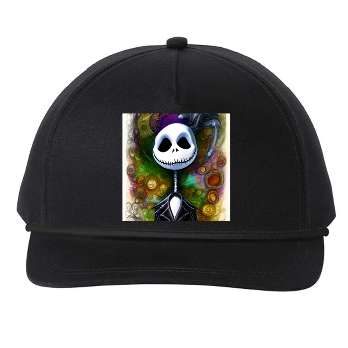 Jack Skellington Portrait Christmas Snapback Five-Panel Rope Hat