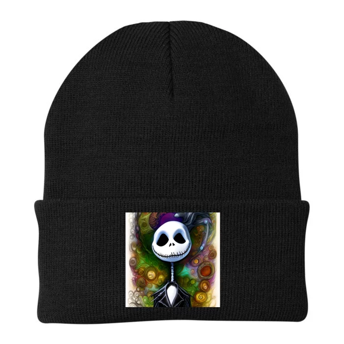 Jack Skellington Portrait Christmas Knit Cap Winter Beanie