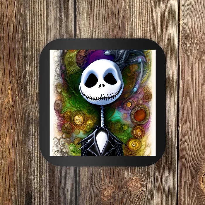 Jack Skellington Portrait Christmas Coaster