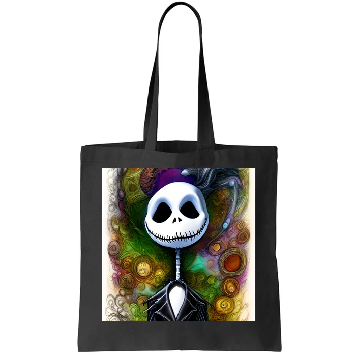 Jack Skellington Portrait Christmas Tote Bag