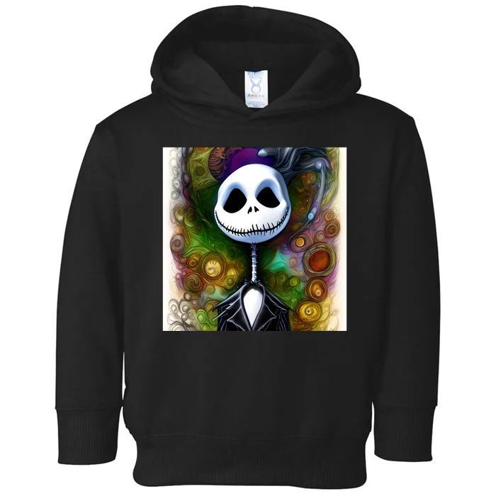 Jack Skellington Portrait Christmas Toddler Hoodie