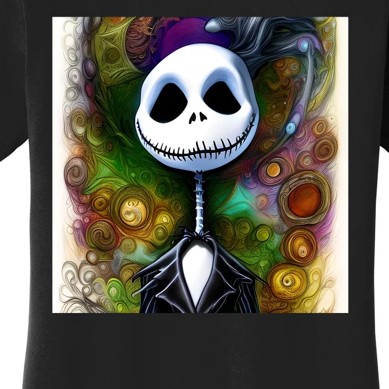 Jack Skellington Portrait Christmas Women's T-Shirt