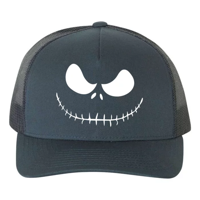 Jack Skellington Pumpkin Yupoong Adult 5-Panel Trucker Hat