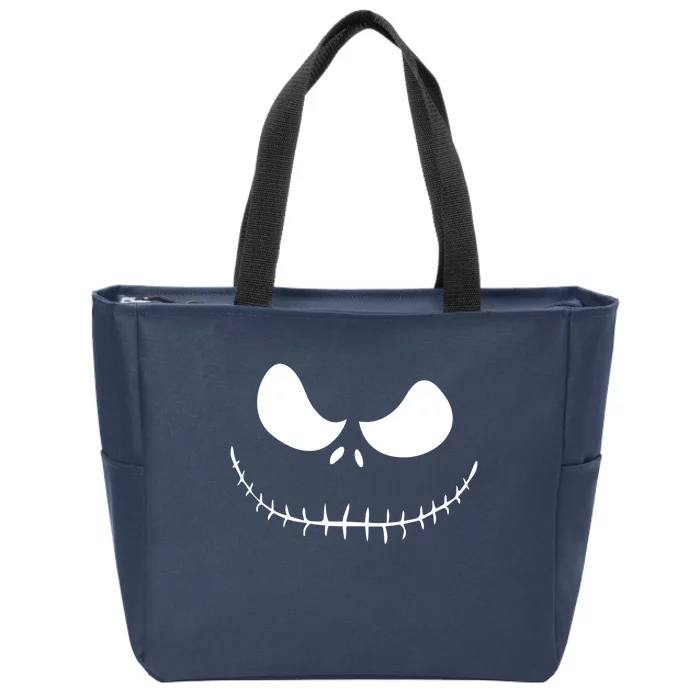 Jack Skellington Pumpkin Zip Tote Bag