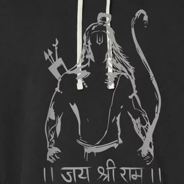 Jai Shri Ram Garment-Dyed Fleece Hoodie