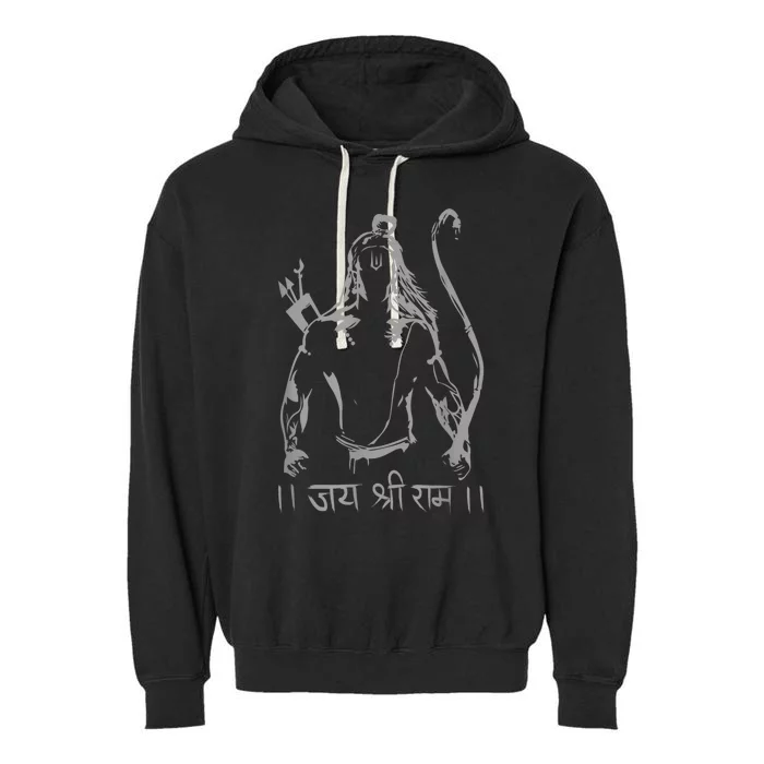 Jai Shri Ram Garment-Dyed Fleece Hoodie