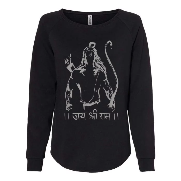 Jai Shri Ram Womens California Wash Sweatshirt