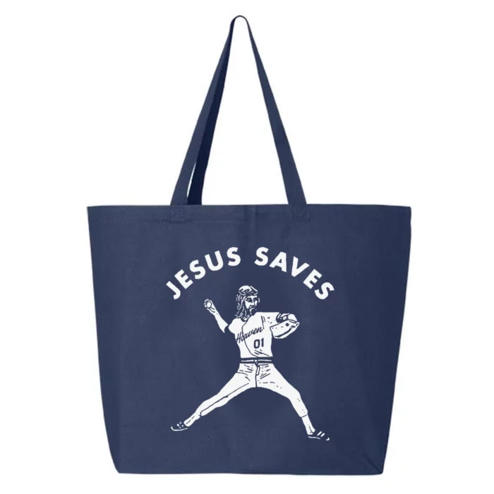 Jesus Saves Religious Christian Faith Baseball 25L Jumbo Tote