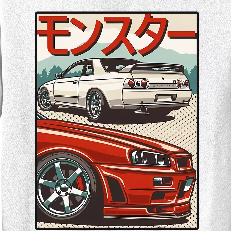 Jdm Skyline R32 Car Tuning Japan Rising Sun Drift Sweatshirt