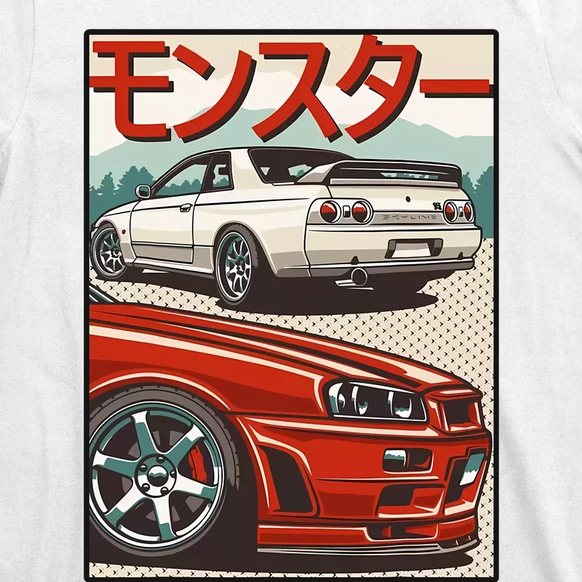 Jdm Skyline R32 Car Tuning Japan Rising Sun Drift T-Shirt