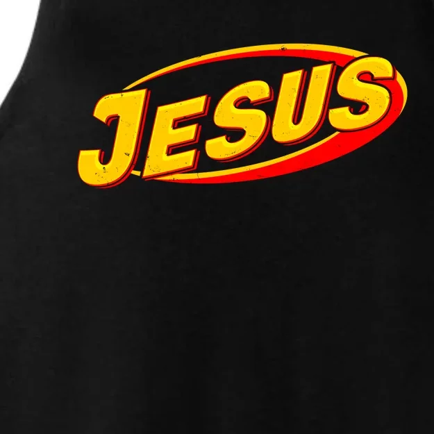 Jesus Sports Style Logo Ladies Tri-Blend Wicking Tank