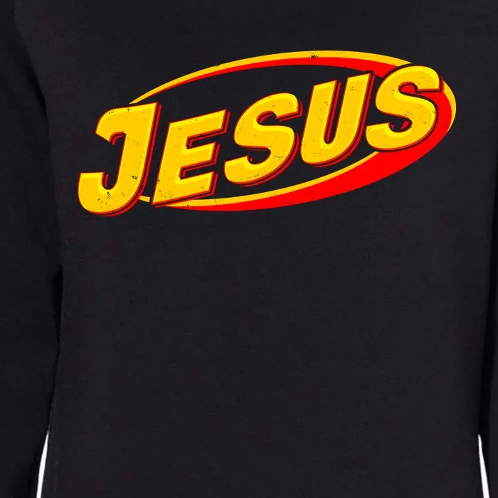 Jesus Sports Style Logo Womens California Wash Sweatshirt