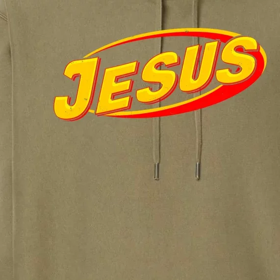 Jesus Sports Style Logo Premium Hoodie