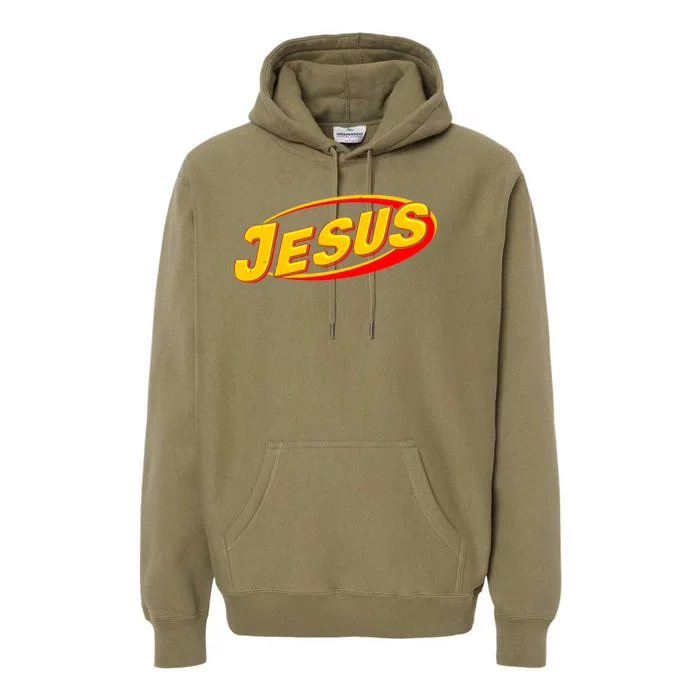 Jesus Sports Style Logo Premium Hoodie