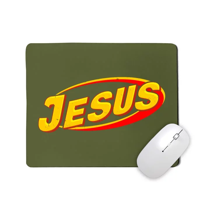 Jesus Sports Style Logo Mousepad