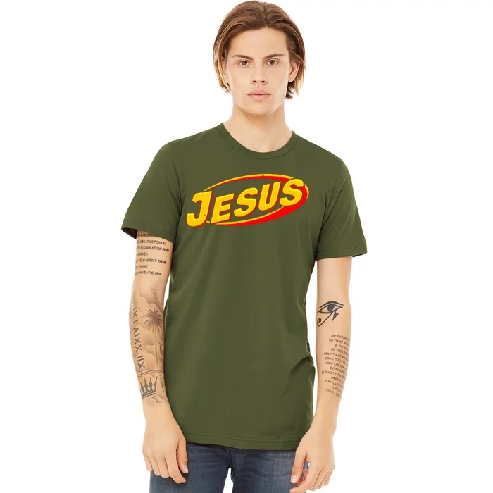 Jesus Sports Style Logo Premium T-Shirt