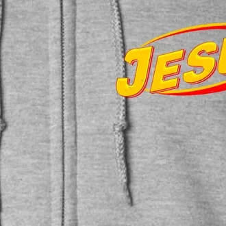 Jesus Sports Style Logo Full Zip Hoodie