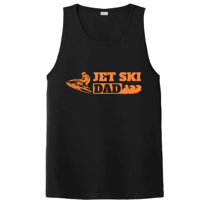 Jet Ski Skier Skiing Water Sports Father Gift Jet Ski Dad Great Gift Performance Tank