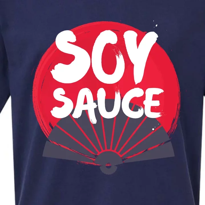 Japanese Soy Sauce Funny Gift For Sushi Lovers Sueded Cloud Jersey T-Shirt