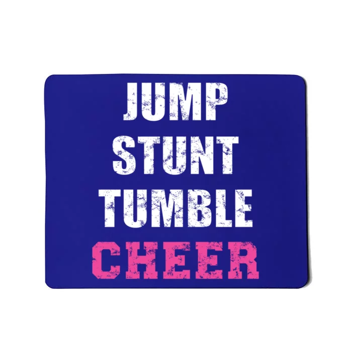 Jump Stunt Tumble Cheer Cheerleading Girls Funny Gift Cheerleader Funny Gift Mousepad