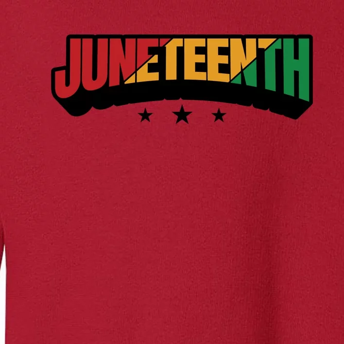 Juneteenth Sign Trendy Toddler Sweatshirt